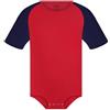 Landofgenie Uomo Body Pigiama Botton Crotch Top Shirt Maniche Raglan Onesie Rompers per Gli Uomini Rosso 3XL