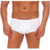 Good Deal Market - Slip da uomo con patta ed elastico morbido, confezione da 3, 6 o 12 pezzi, 100% cotone, taglie da 5 a 13, 3 slip da uomo con apertura, colore bianco., 5XL