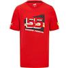 PUMA Scuderia Ferrari - Maglietta del Pilota Carlos Sainz - Rosso - Uomo - Taglia: XL