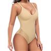 Niwicee Body Contenitivo Modellante Donna Shapewear Bodysuit Pancia Piatta Guaina Contenitiva Donna Snellente con Reggiseno e Tracolla Regolabile(Beige,XL)