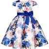 BUNNY LULU Filles Robe inclinée épaule Demoiselle d'honneur des Enfants Bal