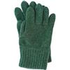 FosterNatur, Guanti con dita per bambini, in lana, 100% lana merino extra fine, verde, 6