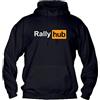 Vestin Felpa con Cappuccio Uomo & Bambino - Rally HUB - Super vestibilità Top qualità (XXL, Nera)