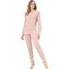SNELLY Pigiama Donna Lungo 100% Caldo Cotone Invernale, Pigiami 2 Pezzi Maglia Manica Lunga Aperta o Collo con Bottoni, Taglie 44/62 Taglie Forti
