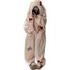 FFFF & OLFEH Pigiama Intero Donna Adulti Tuta Onesie Donna Peloso Vestaglia Intero Animali Costume da Pigiama Party Show di Natale Pigiama per Adulti