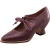 Generico Mary Jane Two Tone Lace Up Chiuso Punta Rotonda Vintage Tacchi 1950 décolleté Anni '20 vittoriane Retro Scarpe Adatta