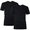 Liabel Maglia Termica Uomo Manica Corta Scollo V 100% Cotone, Art. 2855-53, Pacco da 2, Nero S