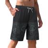 APTRO Pantaloncini da bagno da uomo con tasche con cerniera, ad asciugatura rapida, pantaloncini da spiaggia sfumati con fodera in rete