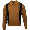 Fred Perry - Maglione con mezza zip - J6546, marrone/nero, M