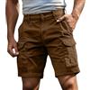 Generico Pantaloncini Uomo Bermuda Uomo Estivi Cargo Shorts con Tasche Laterali Pantaloni Corti Slim Fit Multi Tasche Tasconati Pantaloni Leggeri Sportivi S-4XL
