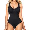 Gotoly Body Contenitivo Modellante Donna Shapewear Bodysuit Guaina Contenitiva Intimo Snellente Pancia Piatta Dimagrante Shaping Shaper Spallino Regolabile (Nero, S)