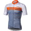 BERGRISAR Maglia da Ciclismo da Uomo Manica Corta Maglietta MTB Bici Jersey con 3+1 Tasche, Arancione, XXL