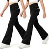 KAKU NANU Leggins Bambina Ragazza Neri Sportivi Palestra Yoga Leggings Neri 7 8 Anni