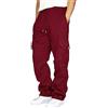 Sprifloral Pantaloni da Lavoro Cargo Casual da Uomo in Pile Pantaloni da Jogging Tuta da Ginnastica con Tasche S-3XL, Colore 3, XL