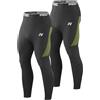 MEETWEE Pantalone Termico Uomo Inverno Imbottito in Pile Strato Base per Sci e Trekking