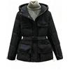 HAOLEI Giacca Sci Donna Inverno Impermeabile Neve Giubbotto Invernale Montagna Antivento Pile Giacca Neve con Cappuccio per Donne da Outdoor Arrampicata Escursionismo Caldo Softshell con Tasche Multiple