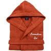 Cieffepi Home Collections Solo Mio Basic Accappatoio Personalizzato con Cappuccio in Morbida Spugna idrofila Puro Cotone (L, Arancione)
