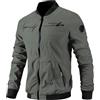 Generico Giacca Uomo Bomber Invernale Termico, Giubbotto Aviator Jacket Antivento e Impermeabile con Cerniera - Elegante Giacca con Tasche per Lavoro e Casual