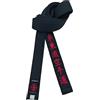 Generic Cintura nera karate Shito-Ryu 4,06 cm di larghezza, cintura giapponese ricamata per karate unisex per giovani, nero, 220cm