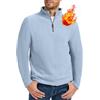 Yutdeng Felpa Uomo Pile a Maniche Lunghe con Quarto Zip Maglione Invernale Maglietta Maglia Termica Felpe a Collo Alto Senza Cappuccio Pullover Giacca in Pile Tinta Unita