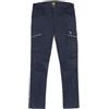 Siry Work Diadora Pant Staff Cargo Stretch, Pantalone da Lavoro Elasticizzato, Resistente, Ideale per Elettricista, Giardiniere, Edilizia, Idraulico (IT, Testo, S, Regular, Regular, Blu Stretch - 2.0)