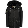 Geographical Norway Acrobate Men - Parka Caldo Uomo Per L'Autunno-Inverno - Cappotto Impermeabile Cappuccio - Giacca Antivento Calda Uomo - Abito Ideale Per Gli Uomini