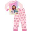 DREAMWORKS GABBY'S DOLLHOUSE Gabby's Dollhouse Pigiama Lungo Rosa per Bambine Glitter Makes Everything Better Set, rosa, 5-6 Years