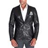 D'Arienzo Blazer in Pelle Camoscio Color Cognac da Uomo Giubbino Primaverile Giacca Elegante Vera Pelle Made in Italy Luke
