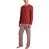 CALIDA Relax Imprint Set di Pigiama, Rosso ocra, 46-48 Uomo