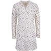 Zeitlos Camicia da notte da donna, a maniche lunghe, con colletto alto, motivo all-over, bianco, M