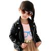 L SERVER Giacca Pelle Bambino Giubbotto Pelle Ragazze Jacket Bambina Primavera Mantella Abbigliamento, Nero, 6-7 anni