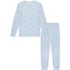 YAMAMAY - Pigiama Lungo, Donna, Azzurro