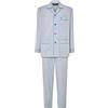 El Búho Nocturno Pigiama Uomo Lungo Cotone 100% - Popeline Set Classico Due Pezzi Giacca Maniche Lunghe Bottoni - Abbigliamento Notte Ospedale Leggero Autunno Estate Taglie Forti - Grigio 1530, XL
