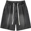 Generico Jeans Pantaloncini da Uomo Shorts in Denim Slim Fit Strappati Pantaloni Corti Estivi a Gamba Dritta Leggero Fitness vestibilità Ampia Durevole per Viaggi All'aperto E Uso Quotidiano