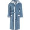 R Revise Revise RE-855 Accappatoio da uomo con fibra di bambù - asciugamano -sauna - piscina - Azzurro - M