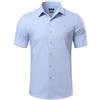 Casey Kevin Camicia Uomo Maniche Corte in Fibra di Bamboo - Camicia a Righe