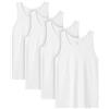 LAPASA Pacco da 4 Canotte 100% Cotone Uomo vestibilità Rilassata M36 - Abbigliamento Sportivo Canottiere Palestra Allenamento Sport Smanicato Oversize