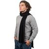 DALLE PIANE CASHMERE Sciarpa Ampia Uomo 100% Cashmere | Lunga 200 cm e larga 35, 140 g, doppio giro completo che chiude lo scollo del cappotto, filo ritorto a due capi, tinta unita