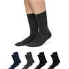 Snocks Calze Uomo Lunghe Cotone 4 Paia Calzini Donna
