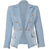Generisch - Blazer da donna in jeans, lungo, per la mezza stagione, elegante, jeans scuro, grande taglia, Slim Fit, giacca in denim, vintage, biker, revers, streetwear, giacca casual, jeans, camicia