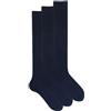 Ciocca Calze Lunghe Uomo in Caldo Cotone Ritorto, Set 6 Paia, Calzini Eleganti e Resistenti per Tutte le Stagioni [S012LTP_085_11_1]