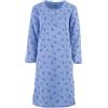 Zeitlos Camicia da notte da donna, termica, felpata, morbida, invernale, taglia: L, colore: blu