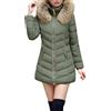 MJGkhiy Piumino Donna Invernale Lungo Cappotto Elegante Giubbotto Taglie Forti Caldo Parka Antivento Piumini Imbottita Abbigliamento Invernali Curvy Giacca Pile con Zip Cappuccio Cappotti