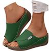 Generico Scarpe Donna Estive, Ciabatte Donna Estive Ortopediche Sandali Pelle Anatomiche Eleganti, Zeppa Antiscivolo Supporto Arco per Casa e Spiaggia Scarpe Trekking Pantofole40