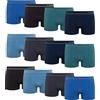 Channo Boxer in Nylon da Uomo, Senza Cuciture, Morbidi e Confortevoli - Confezione da 12, B, XL
