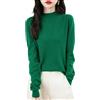 Chanyarn Maglione da Donna in 100% Lana Merino Collo Alto Demi Lavorato a Maglia Senza Cuciture a Maniche Lunghe