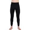 LAPASA 100% Lana Merino Calzamaglia Termica Peso Medio M68 - Abbigliamento Termico Leggings Invernali Trekking Running Montagna Sci Snowboard Nero (Extra-Caldo) L