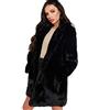 Generisch Lussuoso elegante cappotto invernale in pelliccia sintetica da donna con calda fodera interna, vestibilità alla moda per la stagione fredda