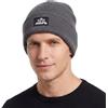 TOP-EX Berretto invernale per corsa e golf, per teste grandi, traspirante, pile grigio, XL/XXL