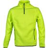 JRC Torino 993119 Felpa in Pile antipilling da Uomo 100% Poliestere Chiusura Zip Corta nastrata Tasche Laterali Giallo Fluo